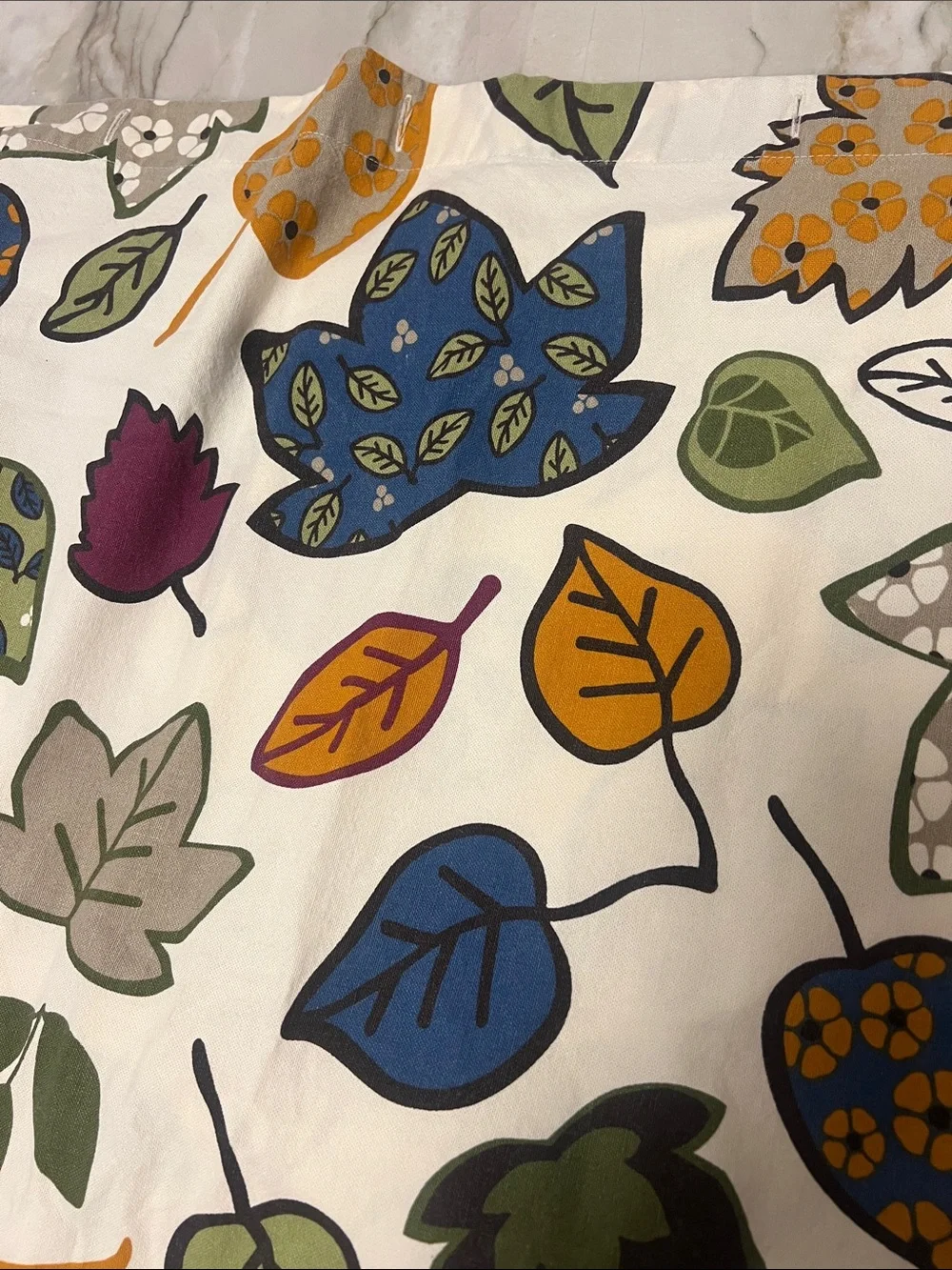 Vintage Target Home Leaf Pattern Shower Curtain, 100% High-grade Cotton: Thick!